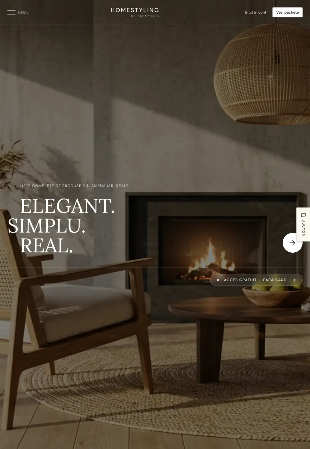 Captură din site-ul homestyling.ro