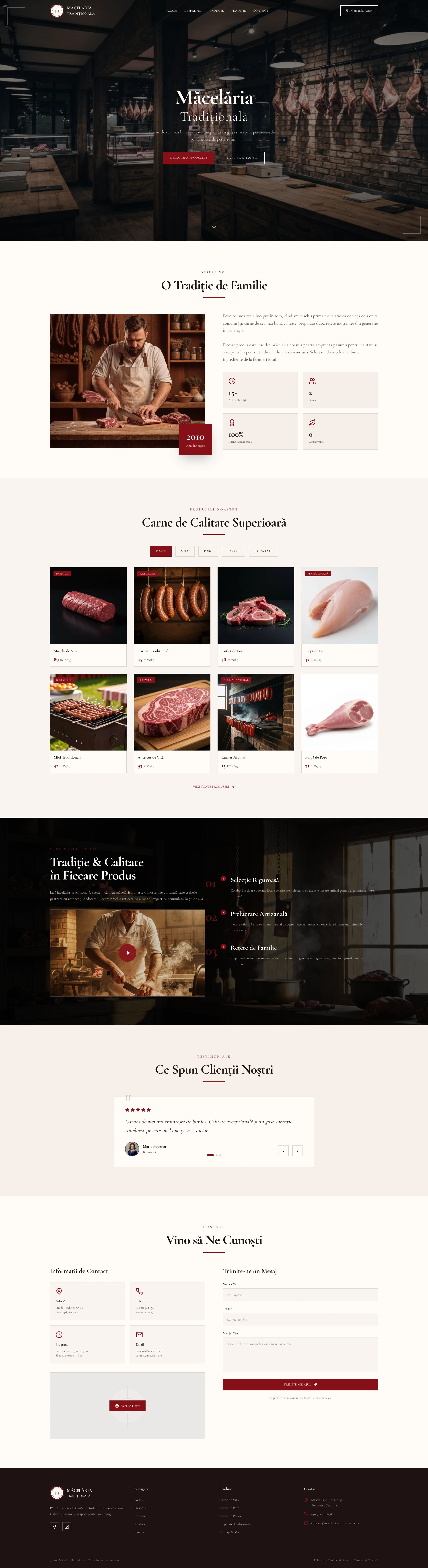 Măcelăria Tradițională - Website Gata de Folosit 399€ | Netcraft Digital