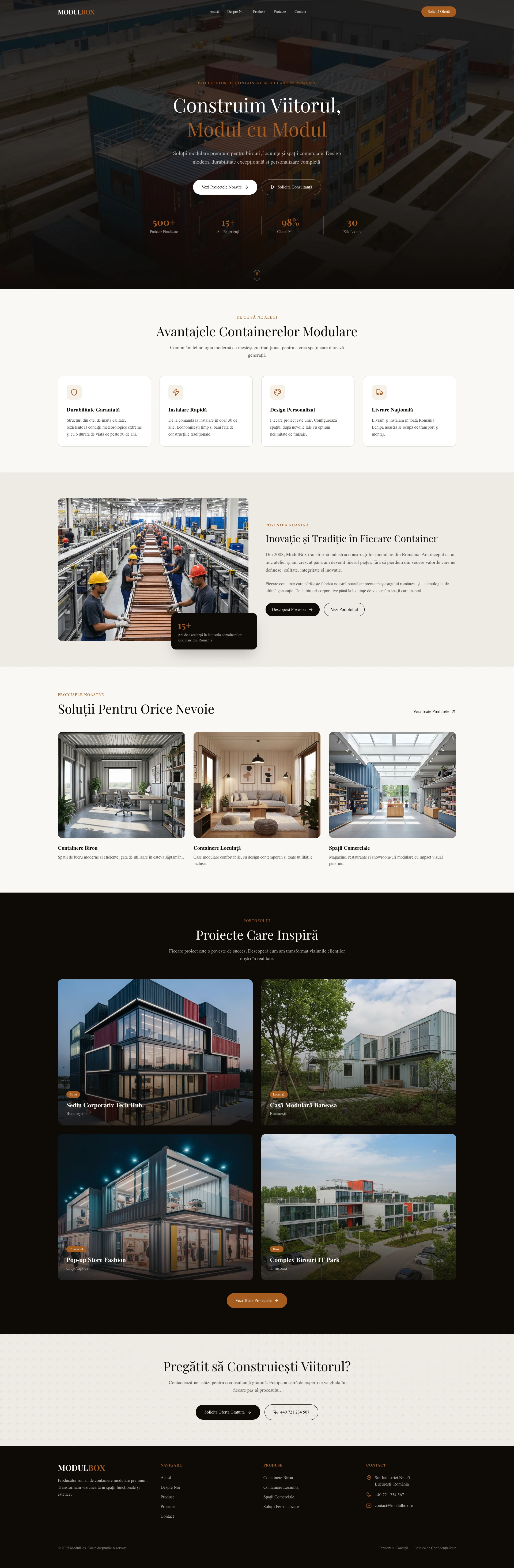ModulBox - Website Gata de Folosit 399€ | Preview complet